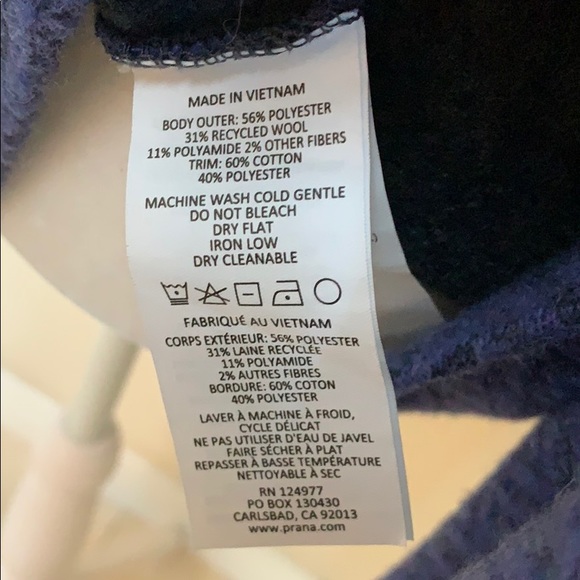 prAna Asymmetrical Wool Blend Sweater (Size S) - Picture 7 of 9